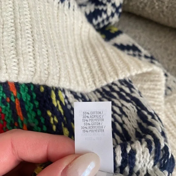 NWOT Aerie Fair Isle Sweater Snowflake - Picture 5 of 5